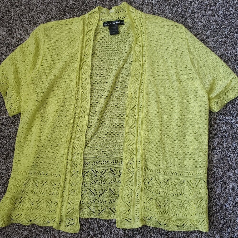 Light Weight Yellow Green Sweater